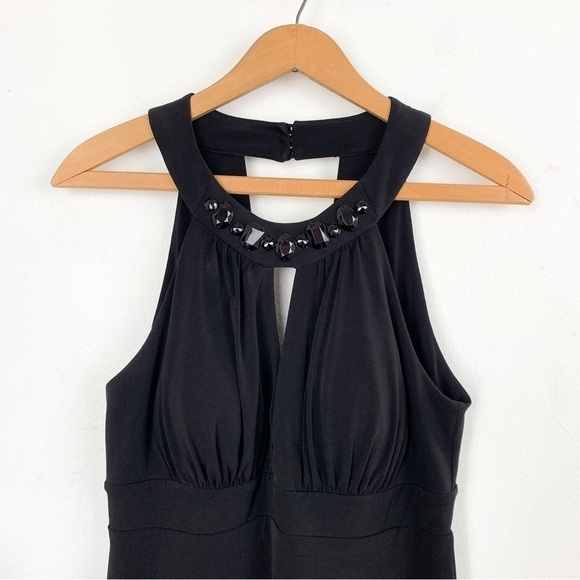 White House Black Market Little Black Cocktail Dress Sz 4 - Picture 3 of 11